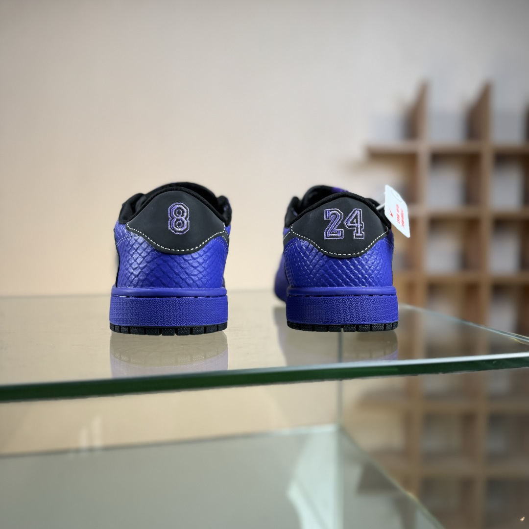 Travis Scott x Nike Air Jordan 1 Low x Kobe Bryant Air Jordan 1 Low 反转紫黑倒钩 LD2028-038