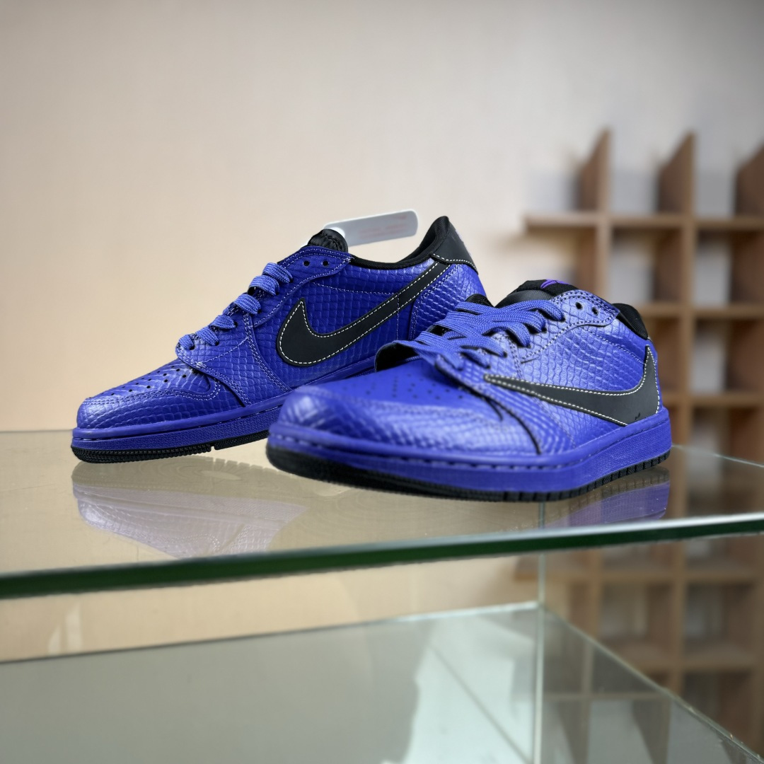 Travis Scott x Nike Air Jordan 1 Low x Kobe Bryant Air Jordan 1 Low 反转紫黑倒钩 LD2028-038