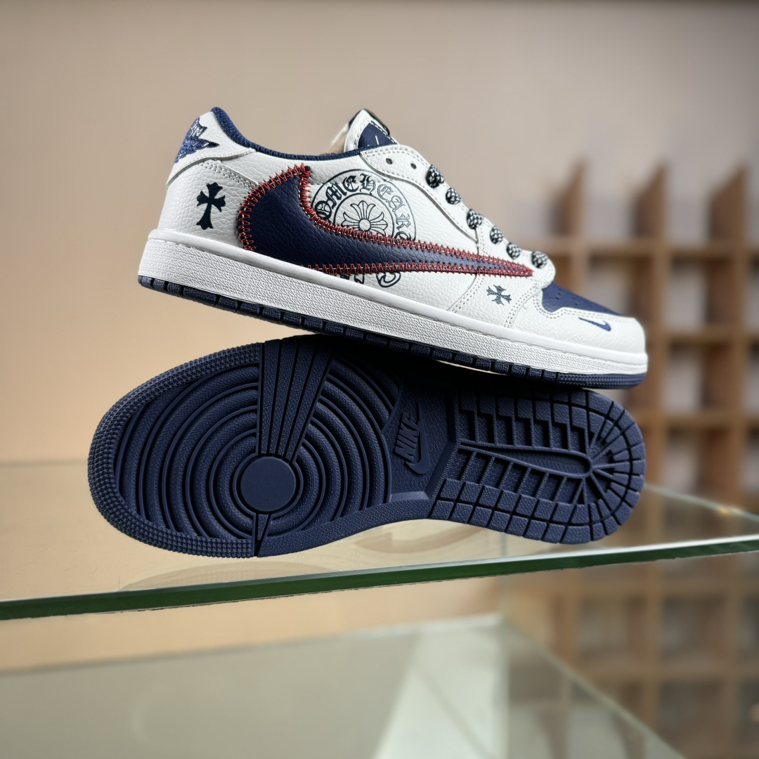 Travis Scott x Fragment Design x Jordan Air Jordan 1 Low SP “克罗心联名——缝线勾” DZ5899-030