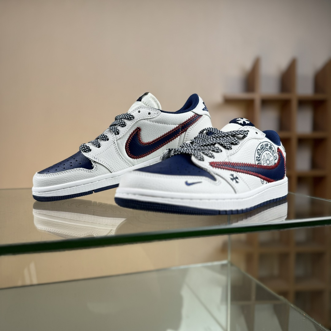 Travis Scott x Fragment Design x Jordan Air Jordan 1 Low SP “克罗心联名——缝线勾” DZ5899-030