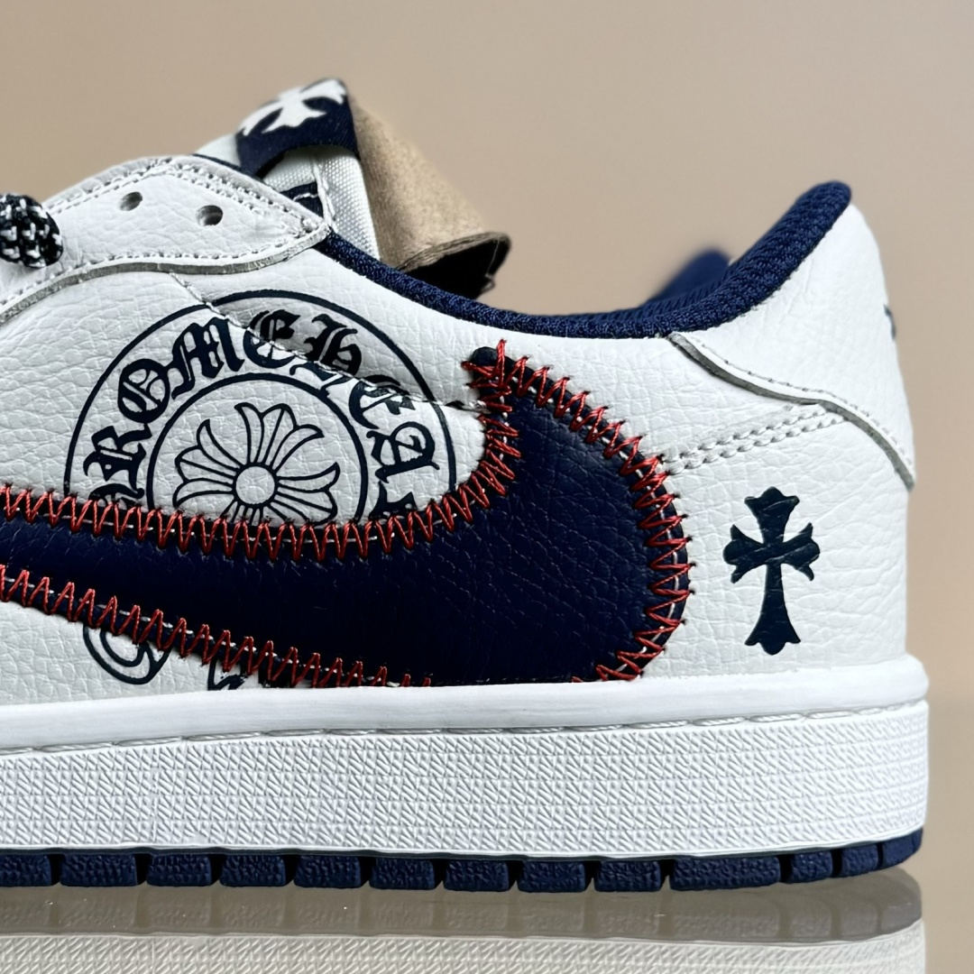 Travis Scott x Fragment Design x Jordan Air Jordan 1 Low SP “克罗心联名——缝线勾” DZ5899-030
