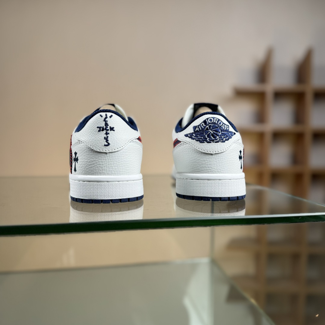 Travis Scott x Fragment Design x Jordan Air Jordan 1 Low SP “克罗心联名——缝线勾” DZ5899-030