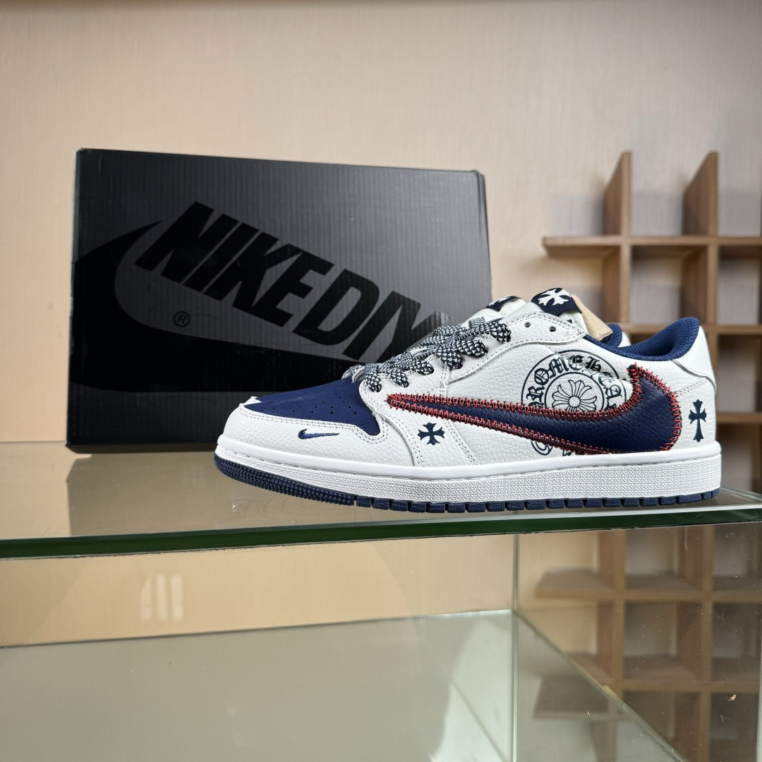 Travis Scott x Fragment Design x Jordan Air Jordan 1 Low SP “克罗心联名——缝线勾” DZ5899-030