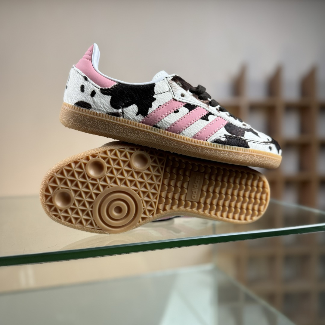 Adidas Originals Samba 阿迪达斯三叶草 桑巴舞系列绅士德训足球风百搭低帮休闲运动板鞋 KK2239