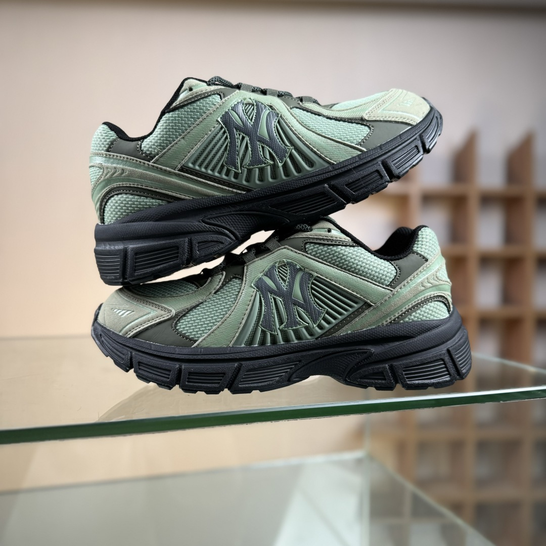NY MLB Trophy Runner 纽约洋基队魔术贴 轻量增高厚底休闲运动鞋 3ARNR025N50KAM