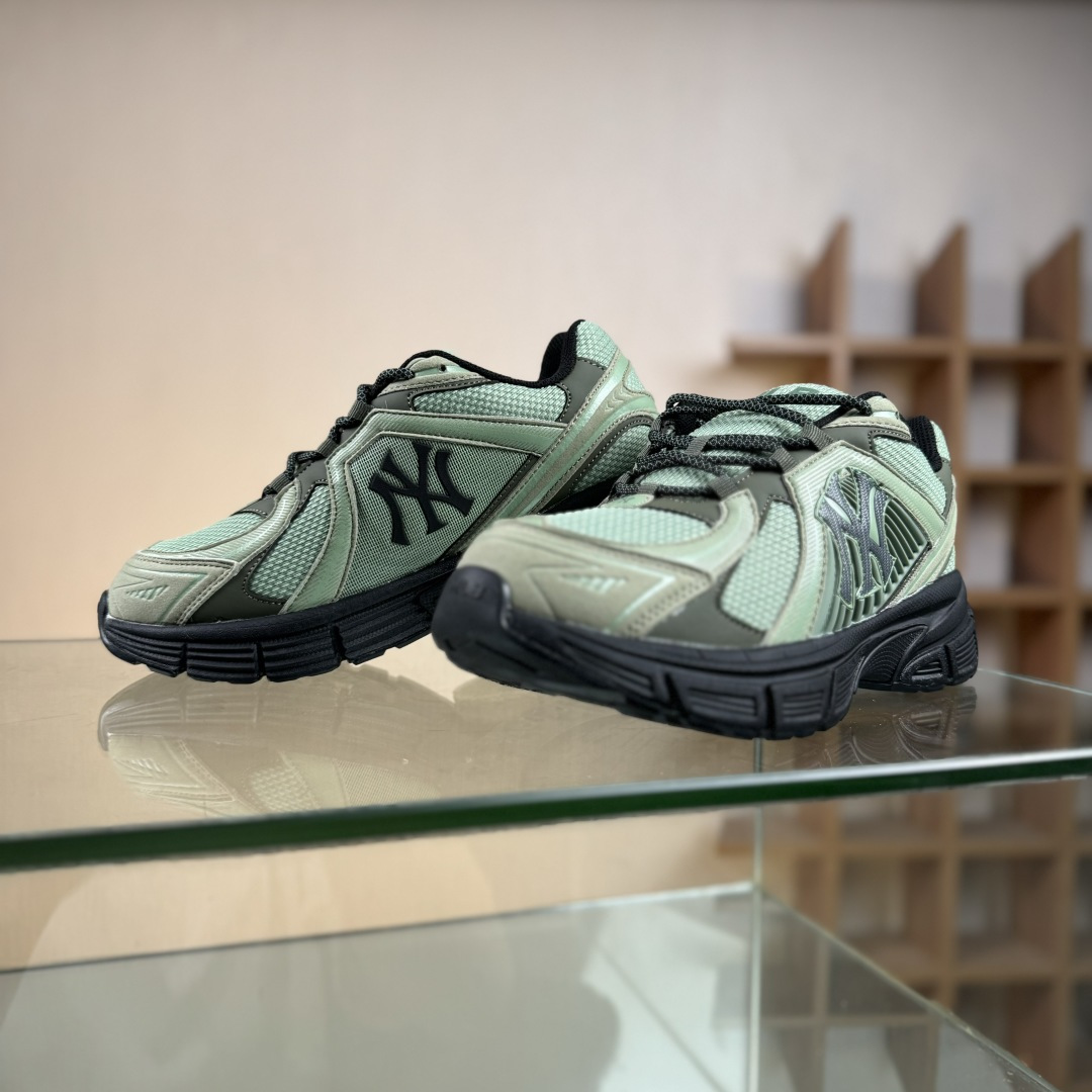 NY MLB Trophy Runner 纽约洋基队魔术贴 轻量增高厚底休闲运动鞋 3ARNR025N50KAM