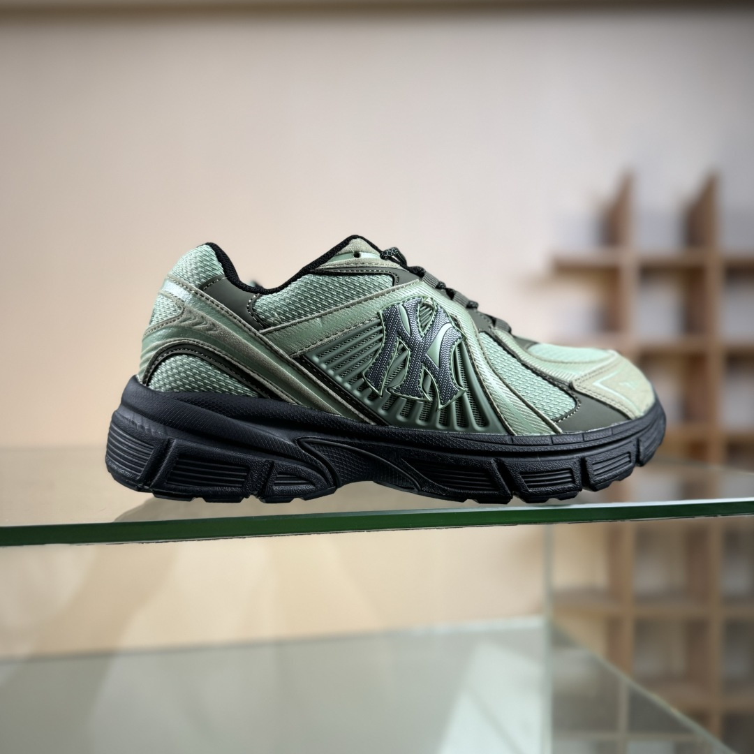 NY MLB Trophy Runner 纽约洋基队魔术贴 轻量增高厚底休闲运动鞋 3ARNR025N50KAM