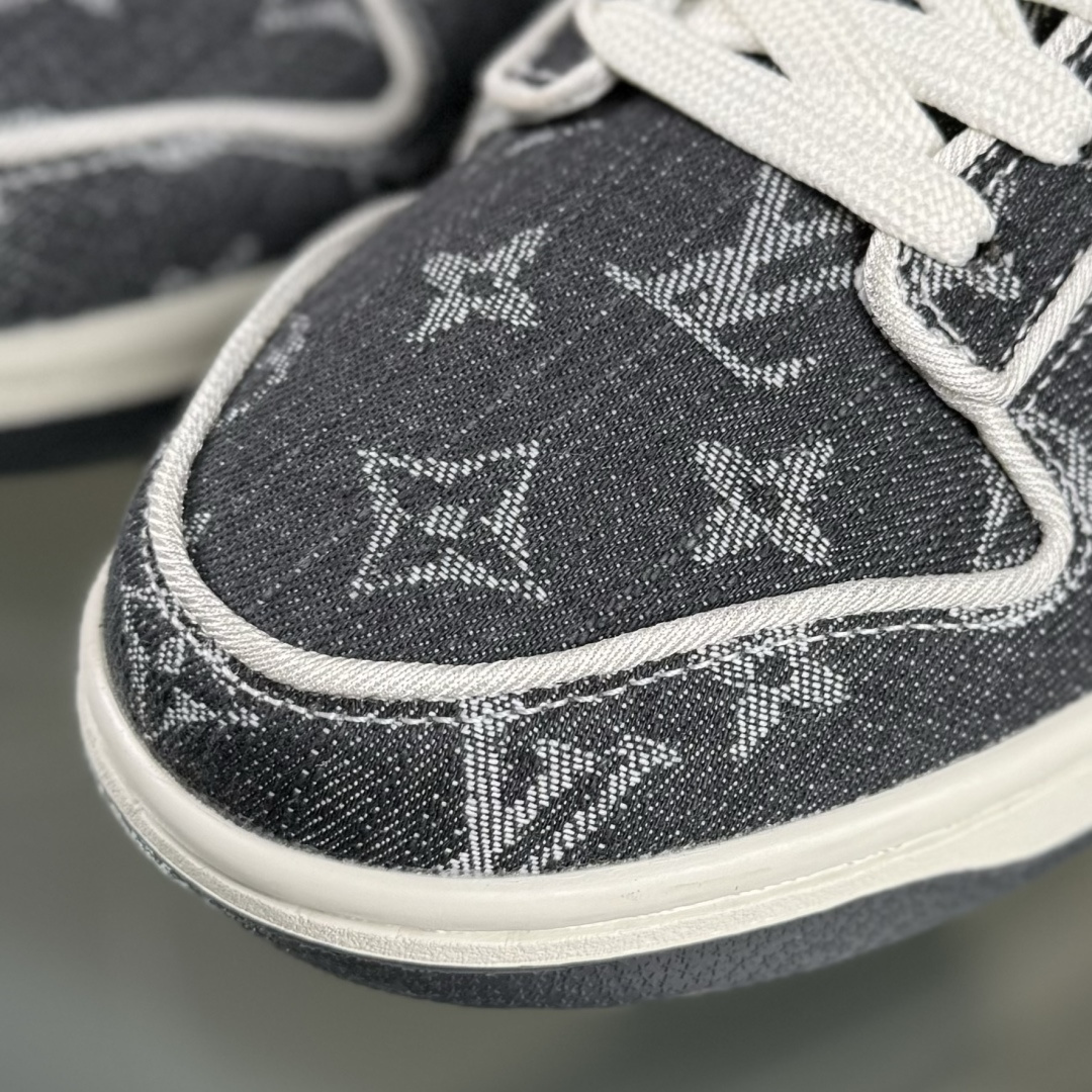 Nike SB Dunk Low LV联名 白深蓝牛仔 高端定制 低帮休闲板鞋 SC0601-470