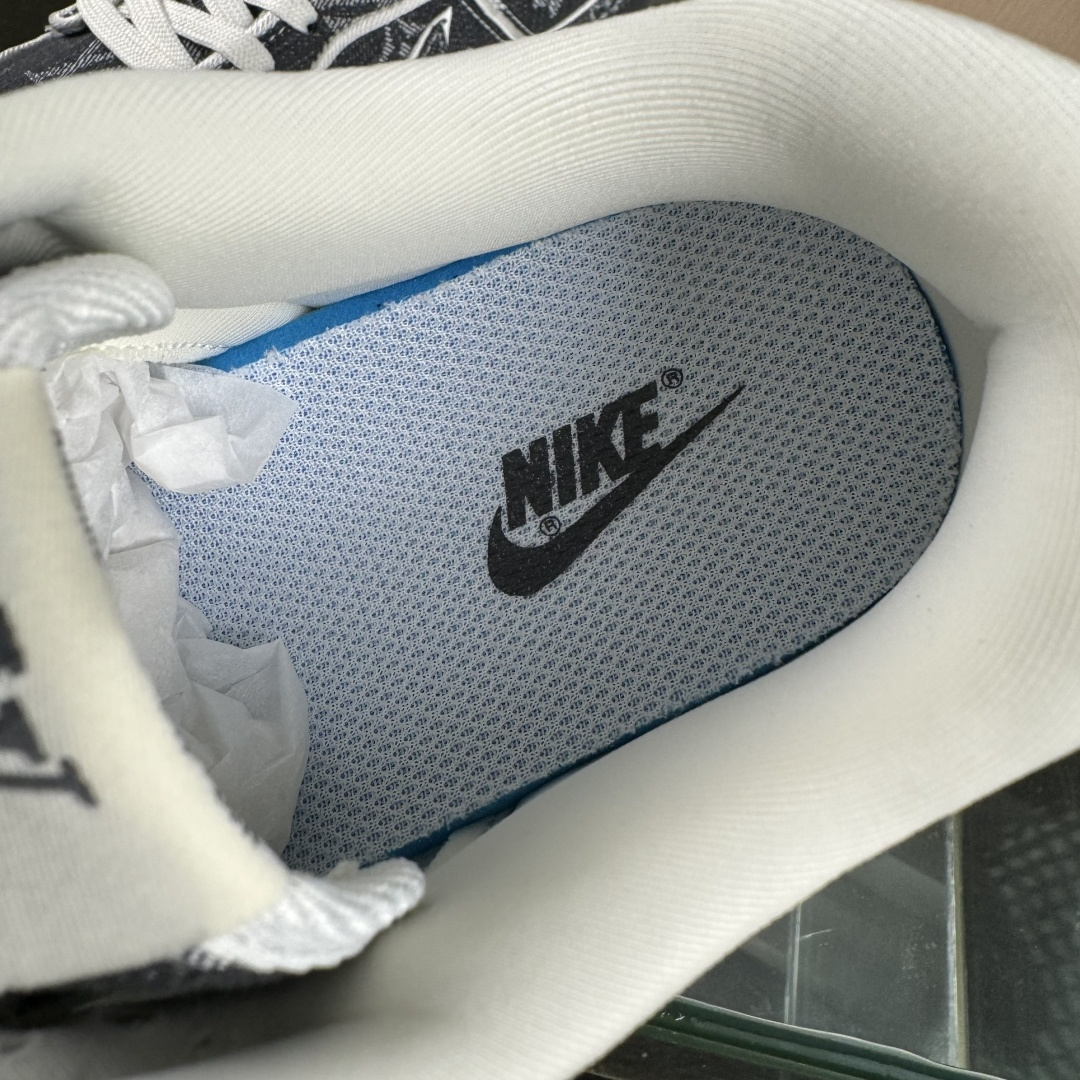 Nike SB Dunk Low LV联名 白深蓝牛仔 高端定制 低帮休闲板鞋 SC0601-470