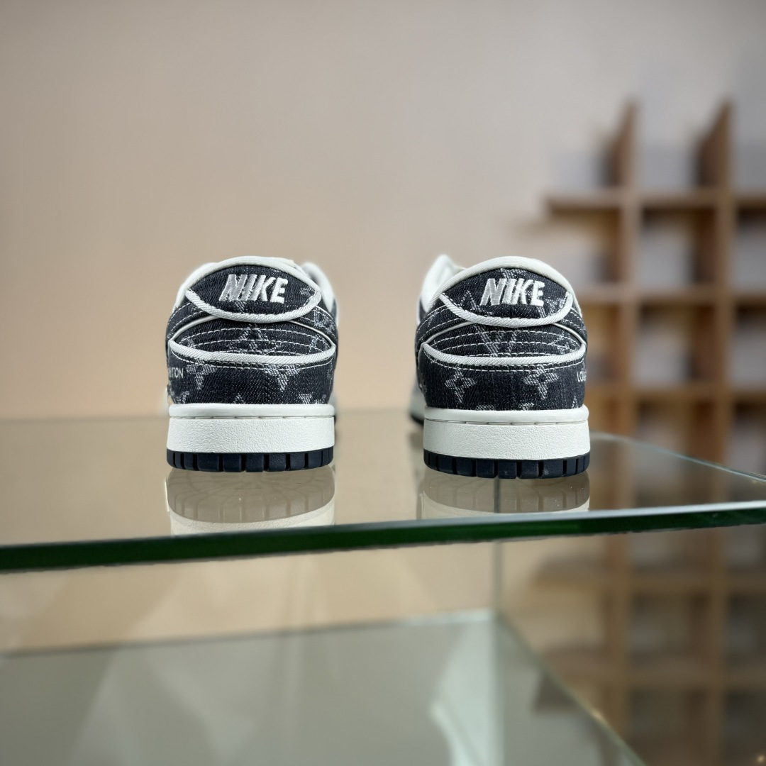 Nike SB Dunk Low LV联名 白深蓝牛仔 高端定制 低帮休闲板鞋 SC0601-470