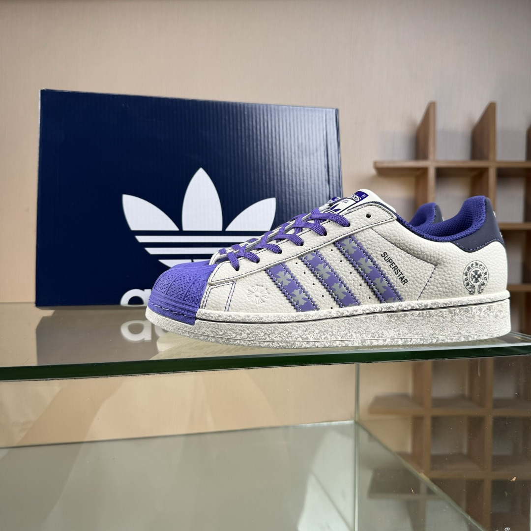 Adidas Originals Super 阿迪达斯 三叶草 贝壳头’DIY’系列低帮经典百搭休闲运动板鞋 DS0021