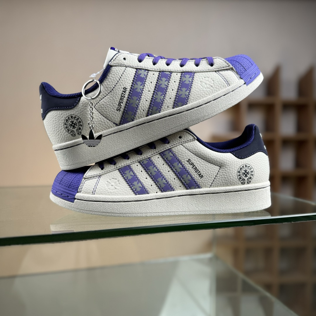 Adidas Originals Super 阿迪达斯 三叶草 贝壳头’DIY’系列低帮经典百搭休闲运动板鞋 DS0021