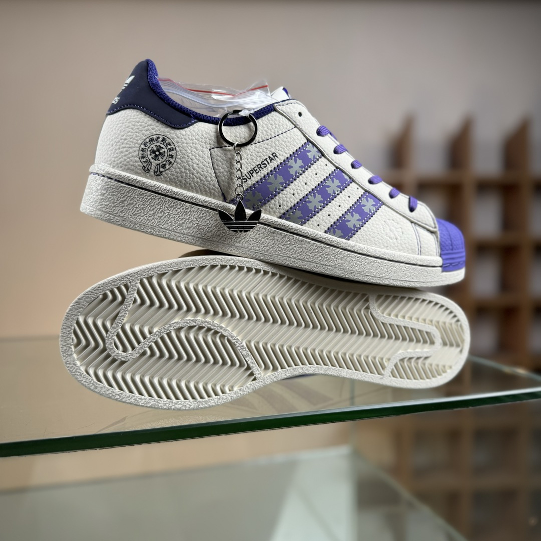 Adidas Originals Super 阿迪达斯 三叶草 贝壳头’DIY’系列低帮经典百搭休闲运动板鞋 DS0021