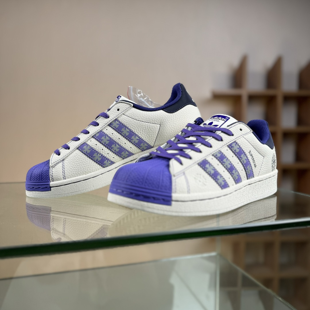 Adidas Originals Super 阿迪达斯 三叶草 贝壳头’DIY’系列低帮经典百搭休闲运动板鞋 DS0021