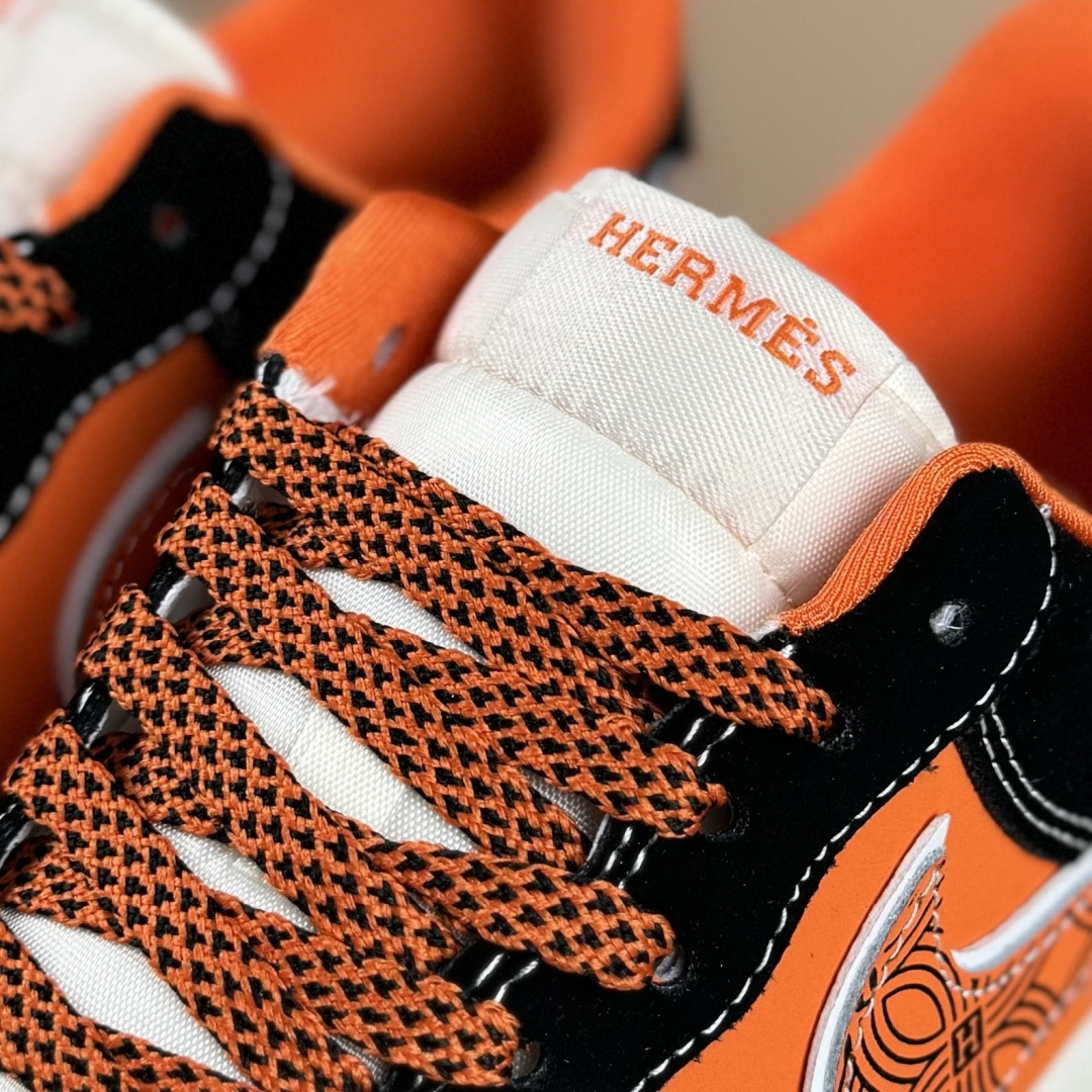 Nike Air Force 1 Low 07 x HERMES 黑橙小勾满天星 XL1979-112