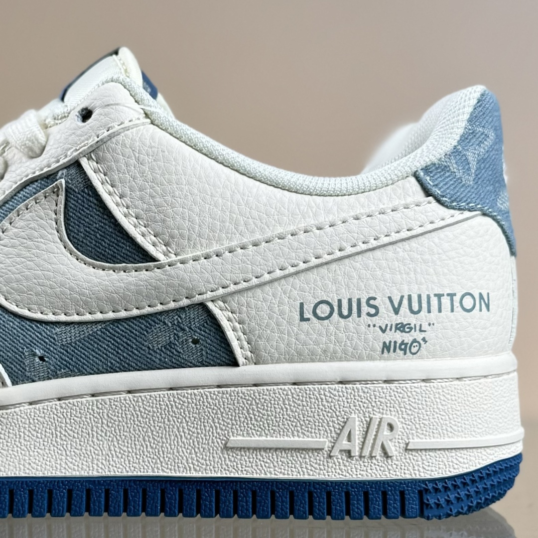 Nike Air Force 1'07 Low 联名 白蓝帆布 空军一号低帮休闲板鞋 XD2588-606