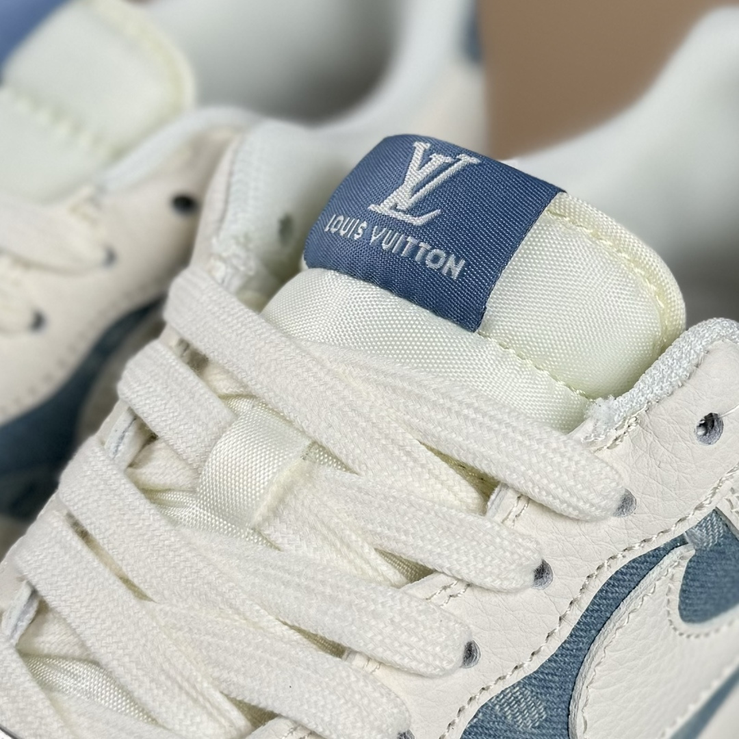 Nike Air Force 1'07 Low 联名 白蓝帆布 空军一号低帮休闲板鞋 XD2588-606