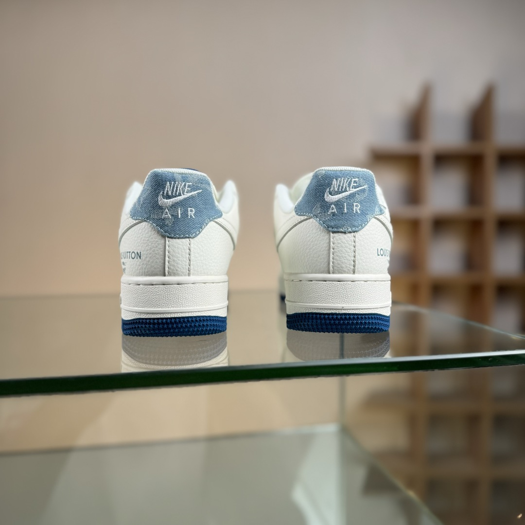 Nike Air Force 1'07 Low 联名 白蓝帆布 空军一号低帮休闲板鞋 XD2588-606