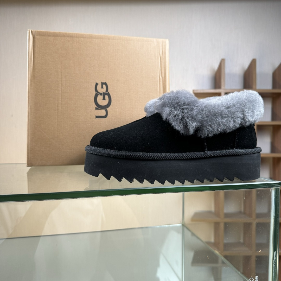 UGG Nita Platform 妮塔厚底款牛剖层革雪地靴 1166733-High Quatity Cheap Brand wholesale wholesaler seller Clothes Bags handbags Sneakers Top Fashion Clothing Shoes from China Factory Chinese suppliers best Quality Beautiful Price UGG Nita Platform 妮塔厚底款牛剖层革雪地靴 1166733