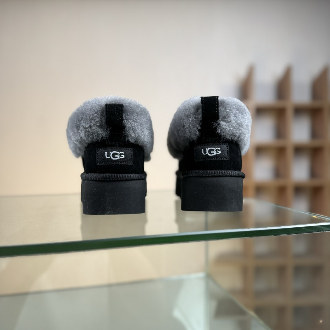 UGG Nita Platform 妮塔厚底款牛剖层革雪地靴 1166733-High Quatity Cheap Brand wholesale wholesaler seller Clothes Bags handbags Sneakers Top Fashion Clothing Shoes from China Factory Chinese suppliers best Quality Beautiful Price UGG Nita Platform 妮塔厚底款牛剖层革雪地靴 1166733