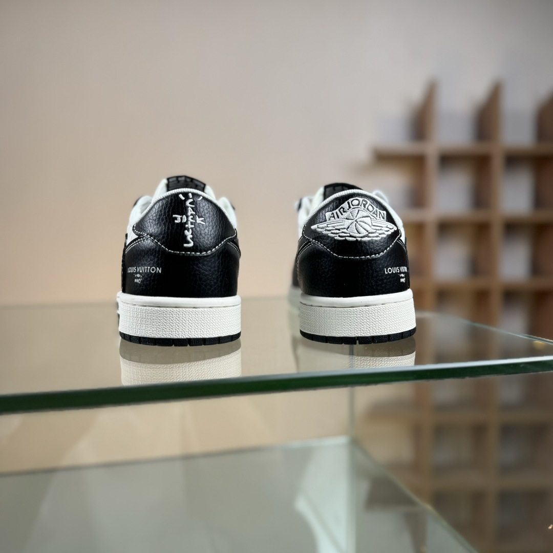 Travis Scott x Fragment Design x Air Jordan 1 Low SP AJ1 乔1LV联名 黑武士涂鸦 低帮文化休闲板鞋 CX5050-Y29