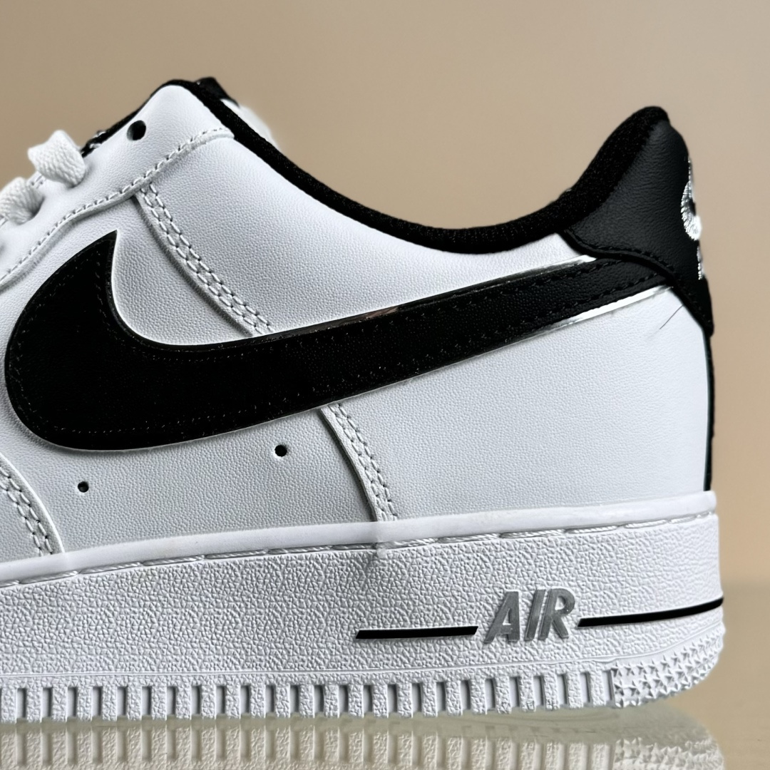 260 Nike Air Force 1'07 Low 黑银小勾 空军一号低帮休闲板鞋 ZH0316-109