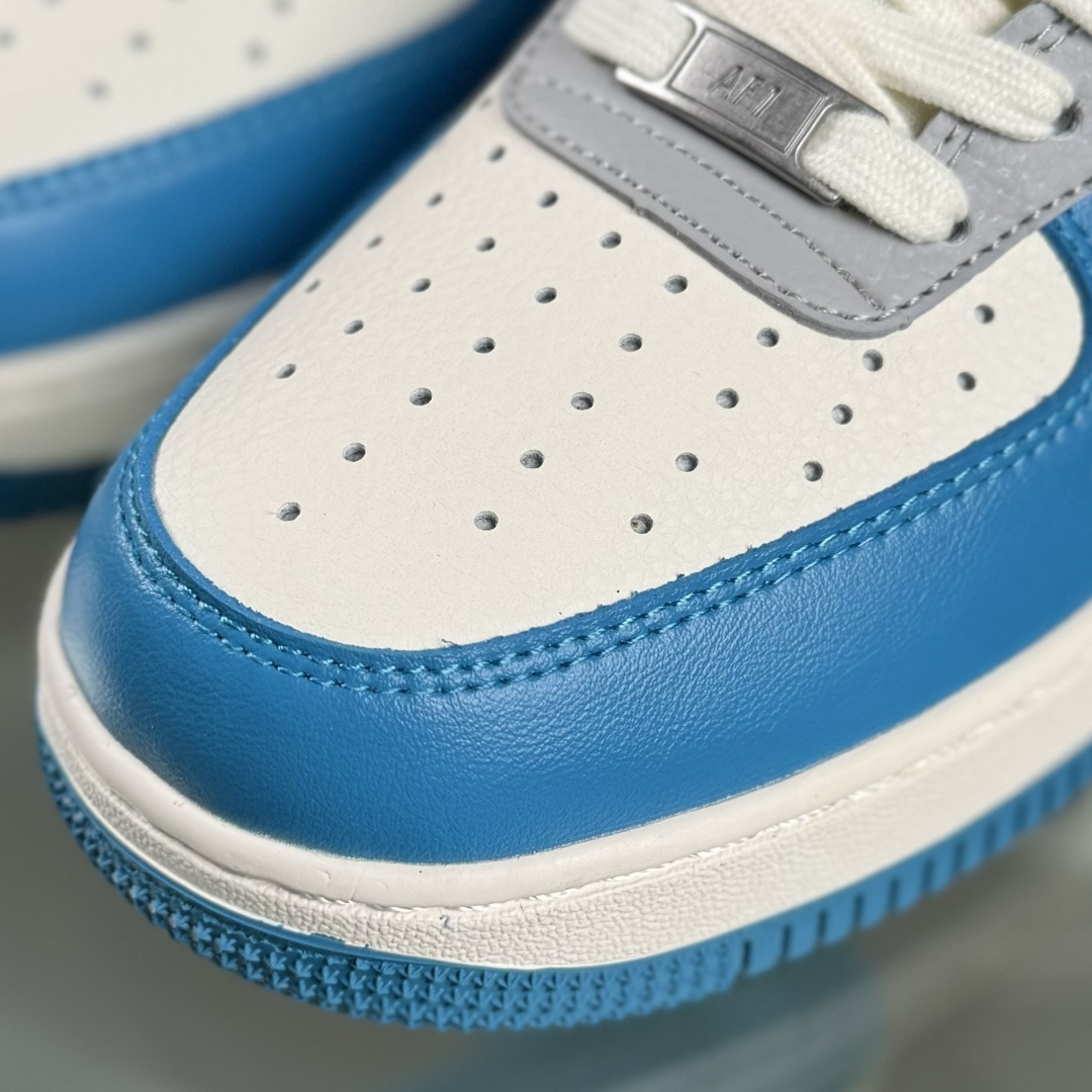 260 Nike Air Force 1'07 Low 斯图西联名 奶白蓝灰 空军一号低帮休闲板鞋 XD2588-607
