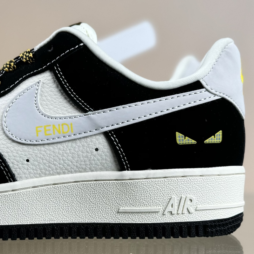 260 Nike Air Force 1'07 Low 芬迪联名 黑猫 空军一号低帮休闲板鞋 DX1888-099