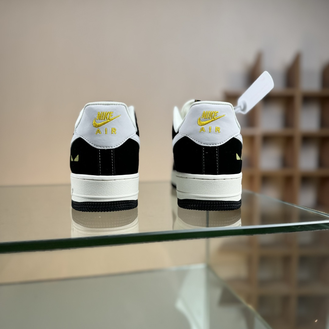 260 Nike Air Force 1'07 Low 芬迪联名 黑猫 空军一号低帮休闲板鞋 DX1888-099