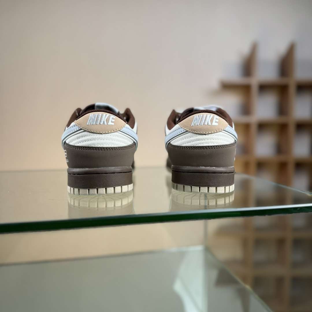 200 高端定制Nike SB Dunk Low 巴黎世家联名--- 帆布灰灰褐 高端定制 低帮休闲板鞋 XD1588-201