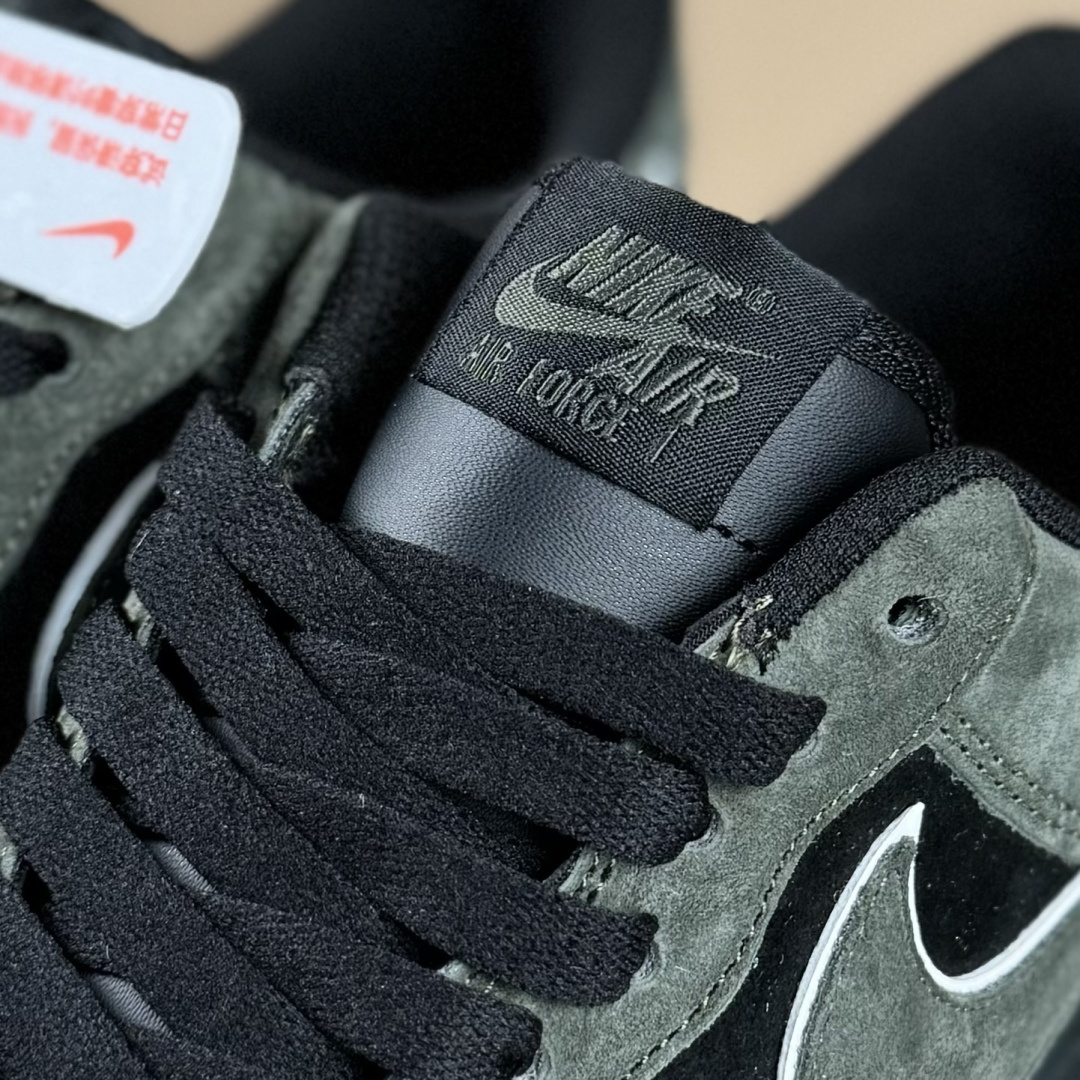 260 Nike Air Force 1'07 Low 军绿黑 秋冬麂皮 空军一号低帮休闲板鞋 ZH0316-132