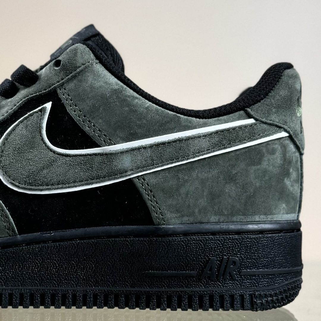 260 Nike Air Force 1'07 Low 军绿黑 秋冬麂皮 空军一号低帮休闲板鞋 ZH0316-132