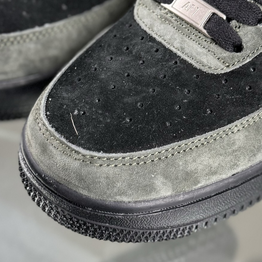 260 Nike Air Force 1'07 Low 军绿黑 秋冬麂皮 空军一号低帮休闲板鞋 ZH0316-132