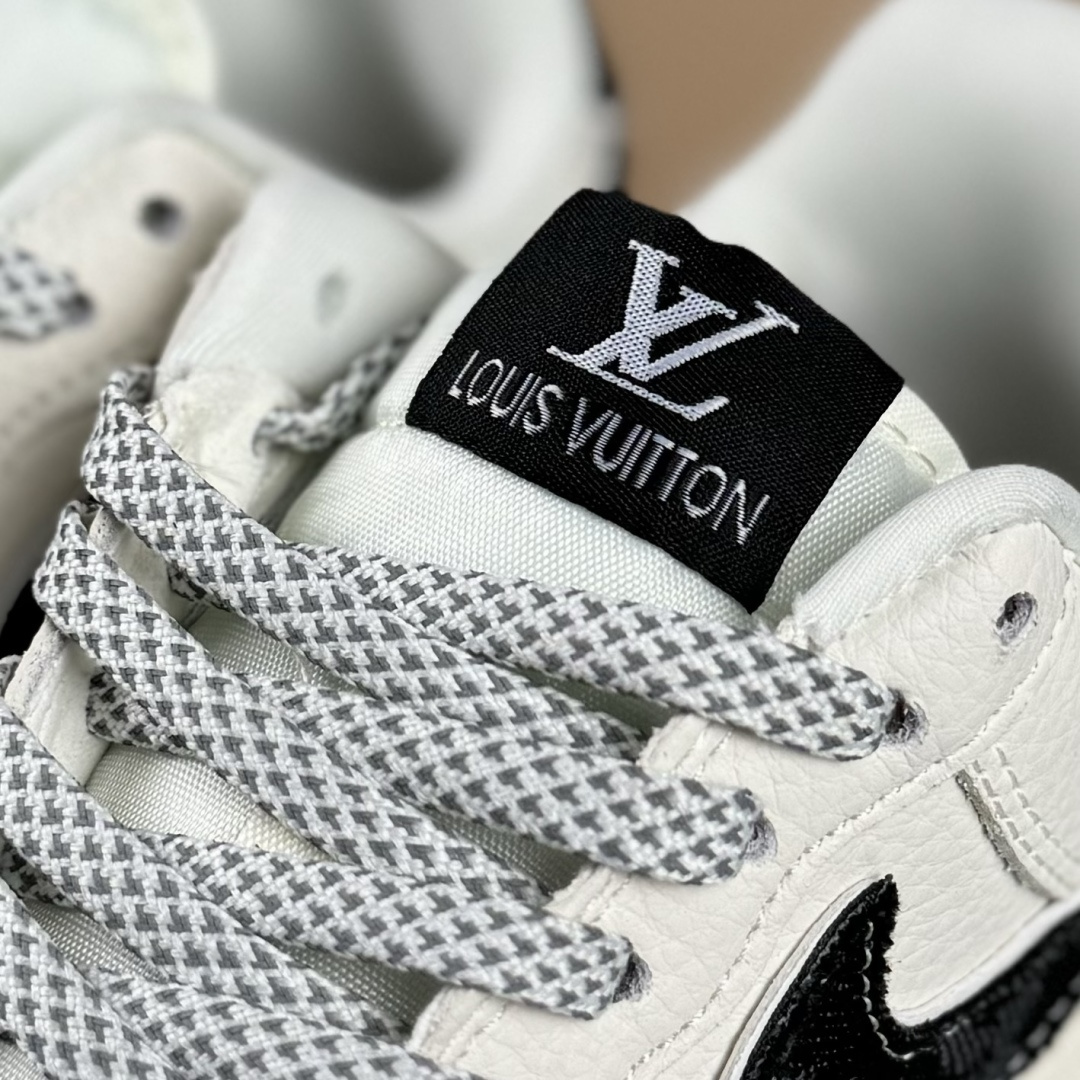 260 Nike Air Force 1'07 Low 联名 米黑牛仔勾 空军一号低帮休闲板鞋 DD1982-320