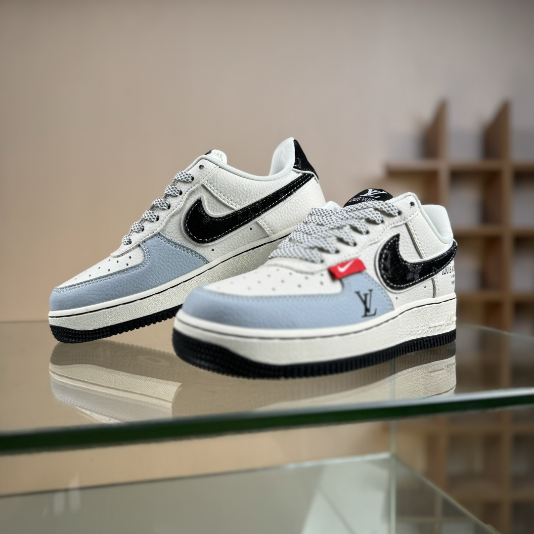 260 Nike Air Force 1'07 Low 联名 米黑牛仔勾 空军一号低帮休闲板鞋 DD1982-320