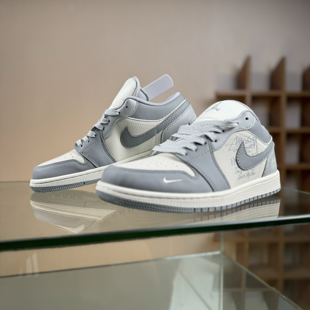 280 Nike Jordan Air Jordan 1 x Stussy 灰白小勾 QD1988-006