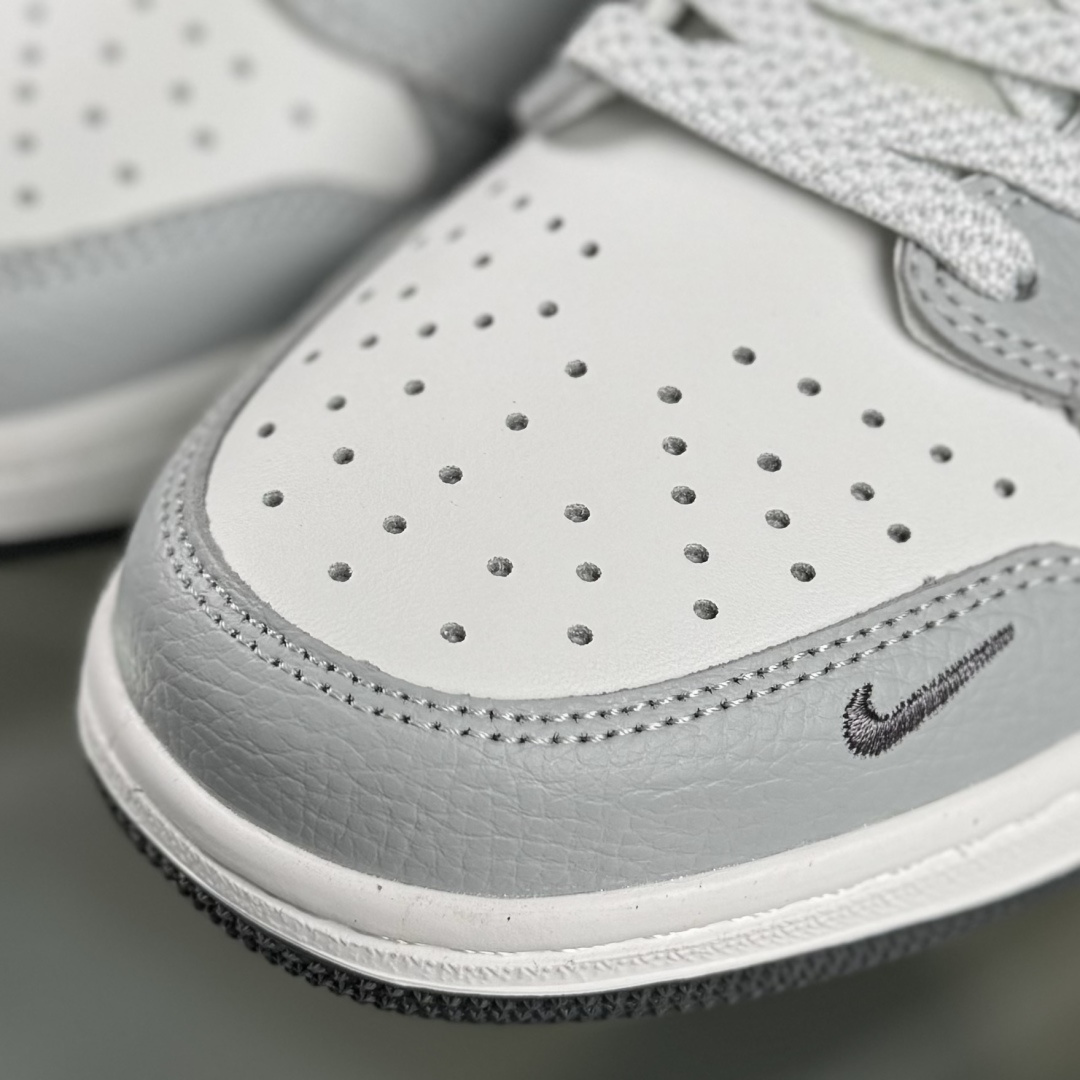 280 Travis Scott x Fragment Design x Air Jordan 1 Low SP AJ1 乔1斯图西联名 浅灰印花 低帮文化休闲板鞋 DZ5899-026