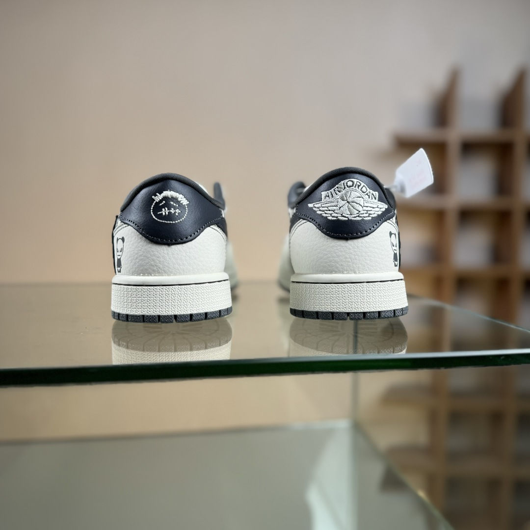 Travis Scott x Nike Air Jordan 1 Low x HIPANDA Air Jordan 1 Low 反转白黑方格小勾满天星倒钩 XD1979-001