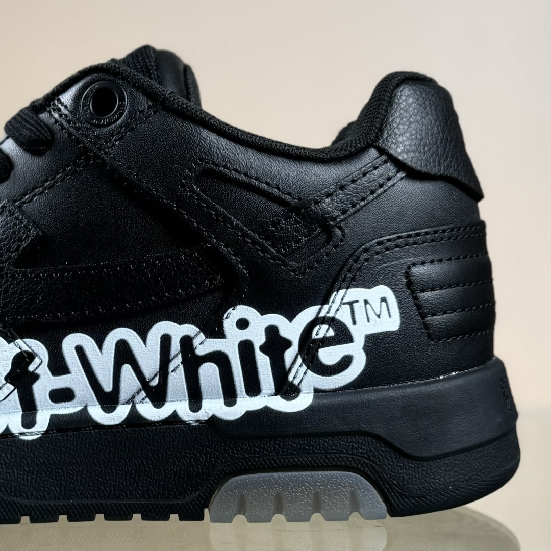 350 Off-White Out Of Office 低帮时尚板鞋 黑字Logo