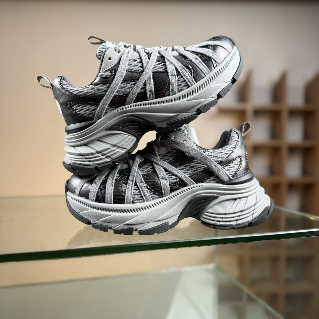 220 新晋潮流鞋靴品牌GGCC秋冬新款 张艺凡同款 GG-CC 2025 极客星球 8cm厚底增高 复古百搭捆绑 老爹鞋 G25Y8601