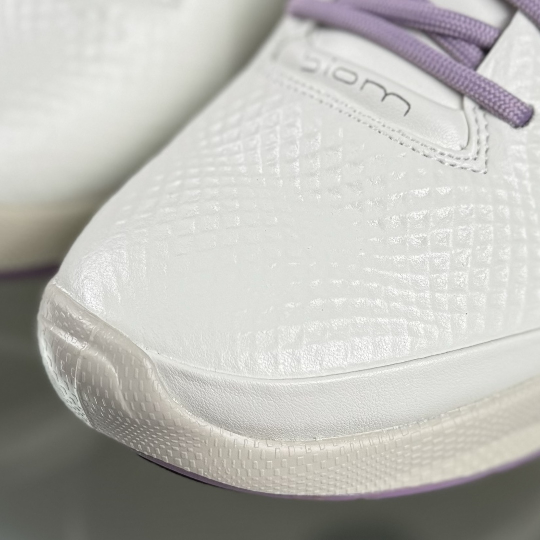 280 ecco爱步 Biom C 头层牛皮 户外 舒适百搭 系带低帮 生活休闲鞋 女款 白粉色