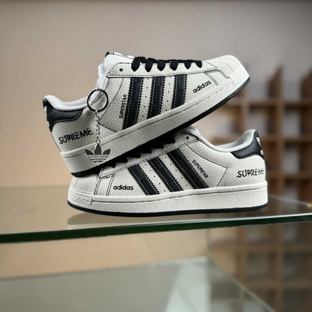 240 Adidas Originals Super 阿迪达斯 三叶草 贝壳头’DIY’系列低帮经典百搭休闲运动板鞋 DS5809