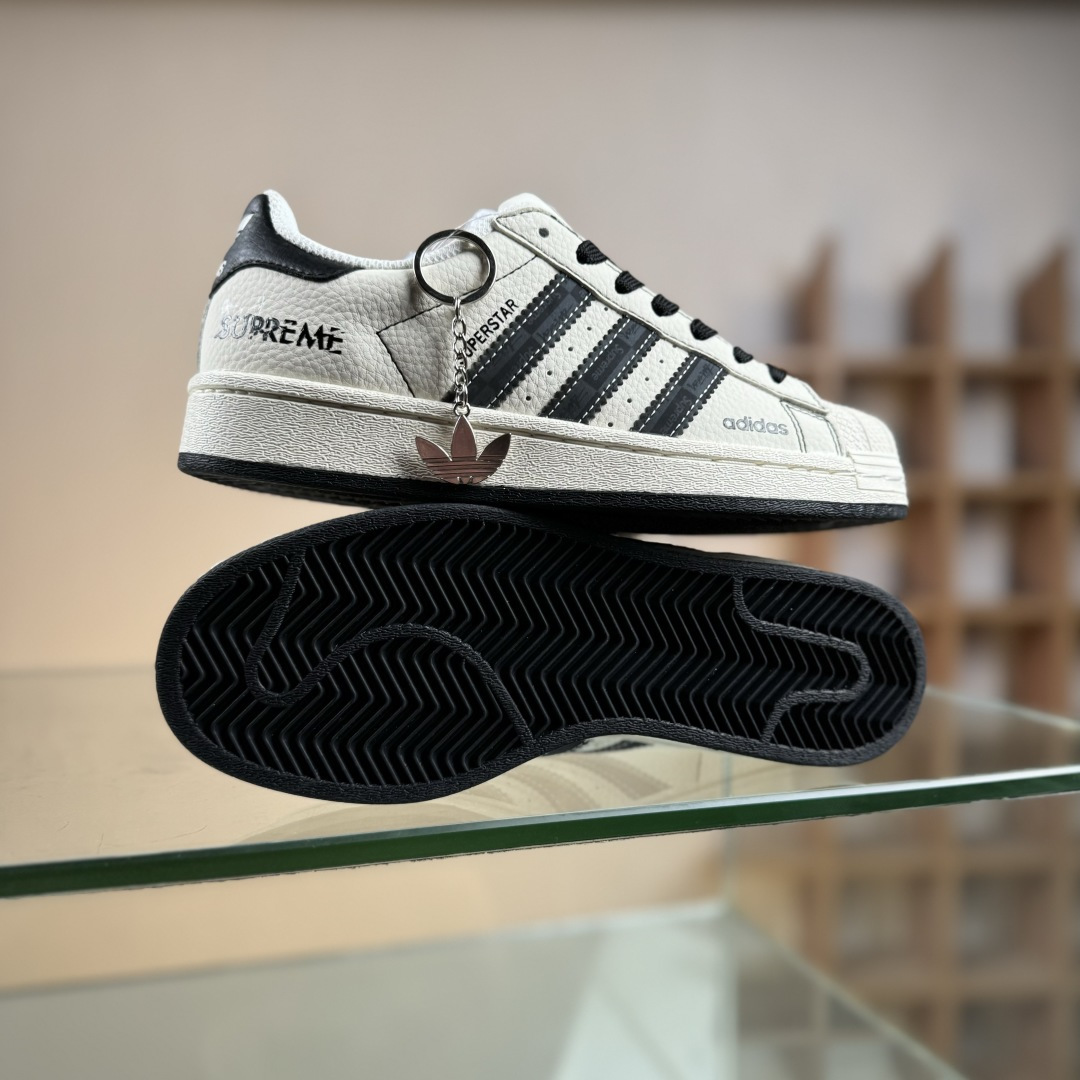 240 Adidas Originals Super 阿迪达斯 三叶草 贝壳头’DIY’系列低帮经典百搭休闲运动板鞋 DS5809