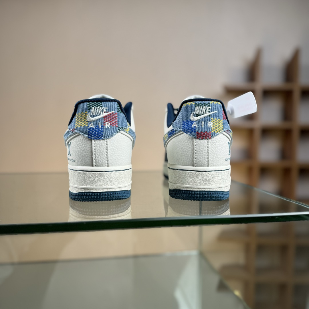 260 Nike Air Force 1'07 Low LV联名 拼接彩勾 空军一号低帮休闲板鞋 DD1982-301