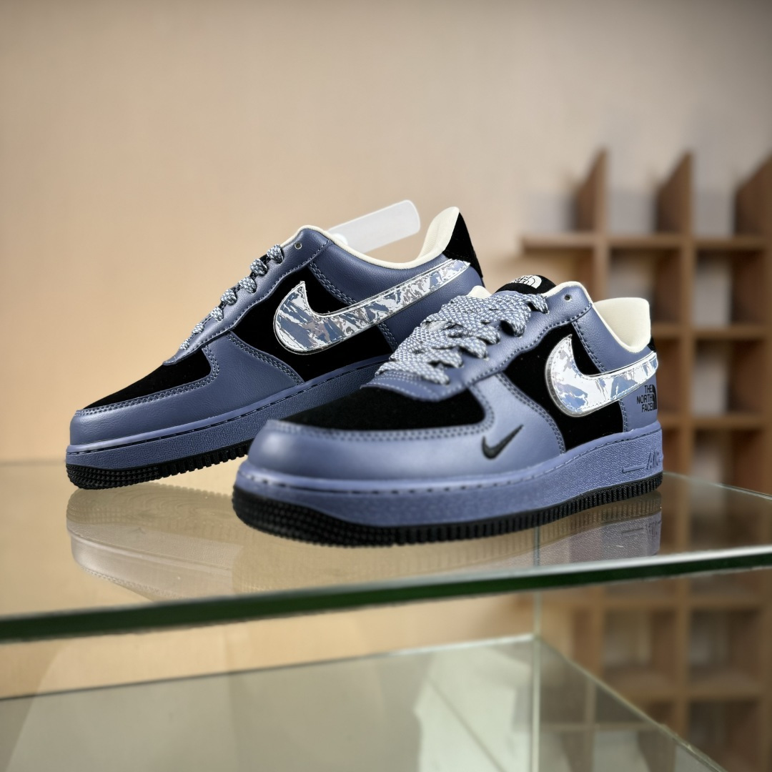 260 Nike Air Force 1 Low 07 x The North Face 蓝黑小勾满天星 KJ1688-018