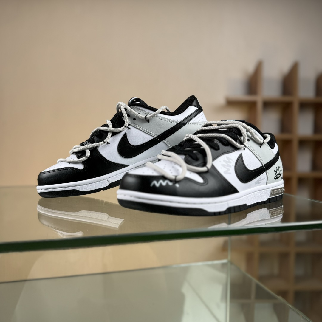 Nike SB Dunk Low 绑带 周年高端定制 低帮休闲板鞋 DD1391-100