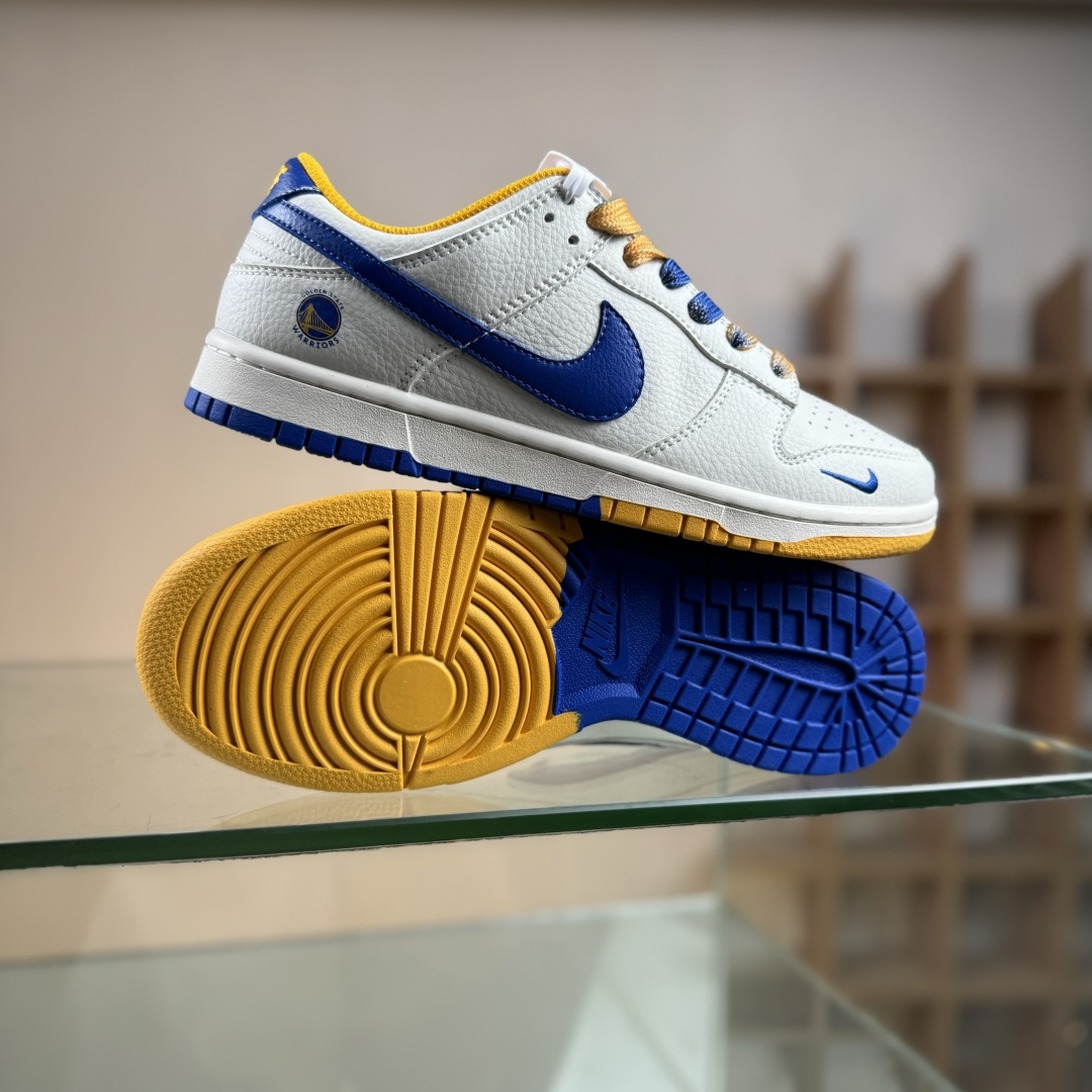 Nike SB Dunk Low NBA联名 金州勇士 周年高端定制 低帮休闲板鞋 CS1688-108