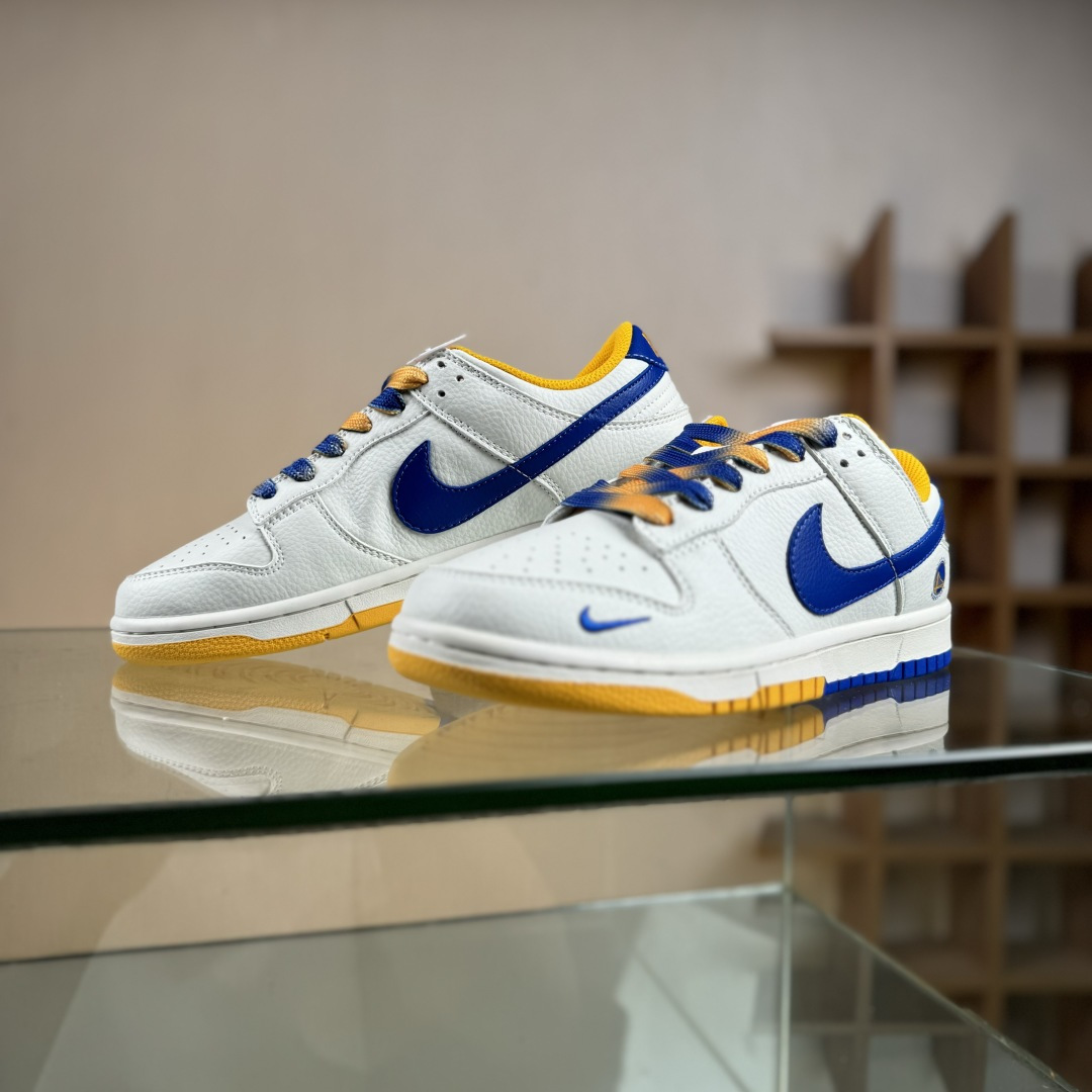 Nike SB Dunk Low NBA联名 金州勇士 周年高端定制 低帮休闲板鞋 CS1688-108
