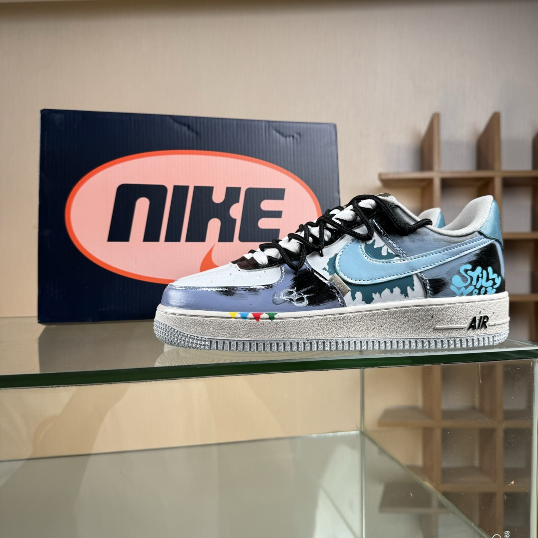260 Nike Air Force 1'07 Low ”Color Fission” 手绘涂鸦 色彩裂变 空军一号低帮休闲板鞋 XL2312-101