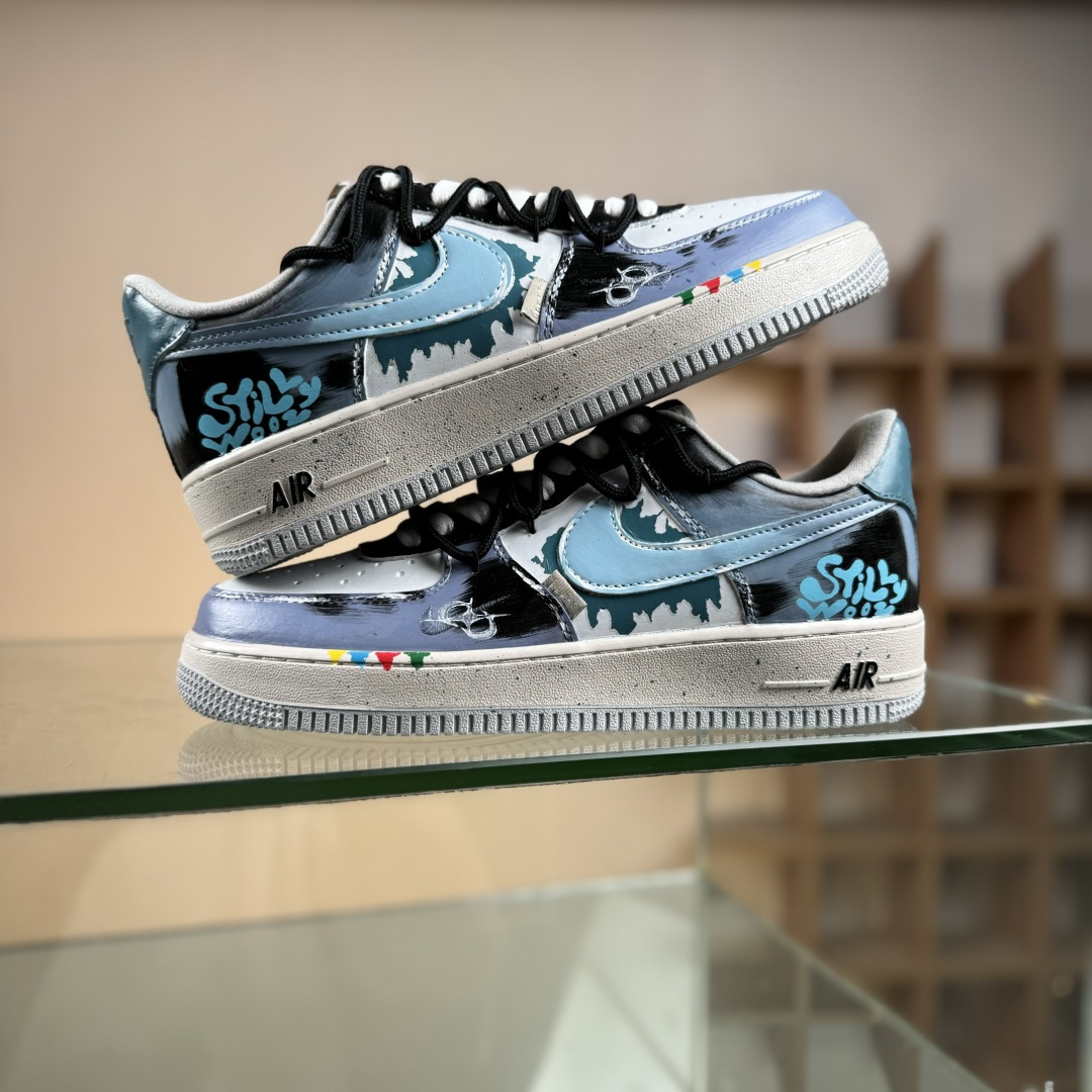 260 Nike Air Force 1'07 Low ”Color Fission” 手绘涂鸦 色彩裂变 空军一号低帮休闲板鞋 XL2312-101
